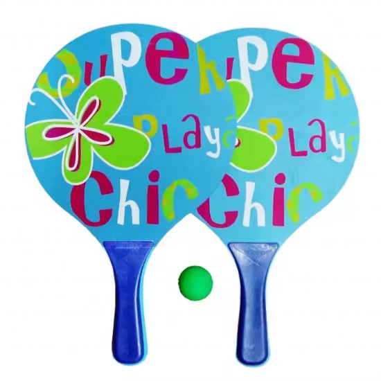 Approved Beginner Racket Light Weigh Beach Toys Wood Paddles Set With Balls