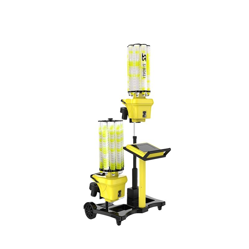 SIBOASI intelligent badminton machine Model 8025 badminton shooting machine with 2 single machines