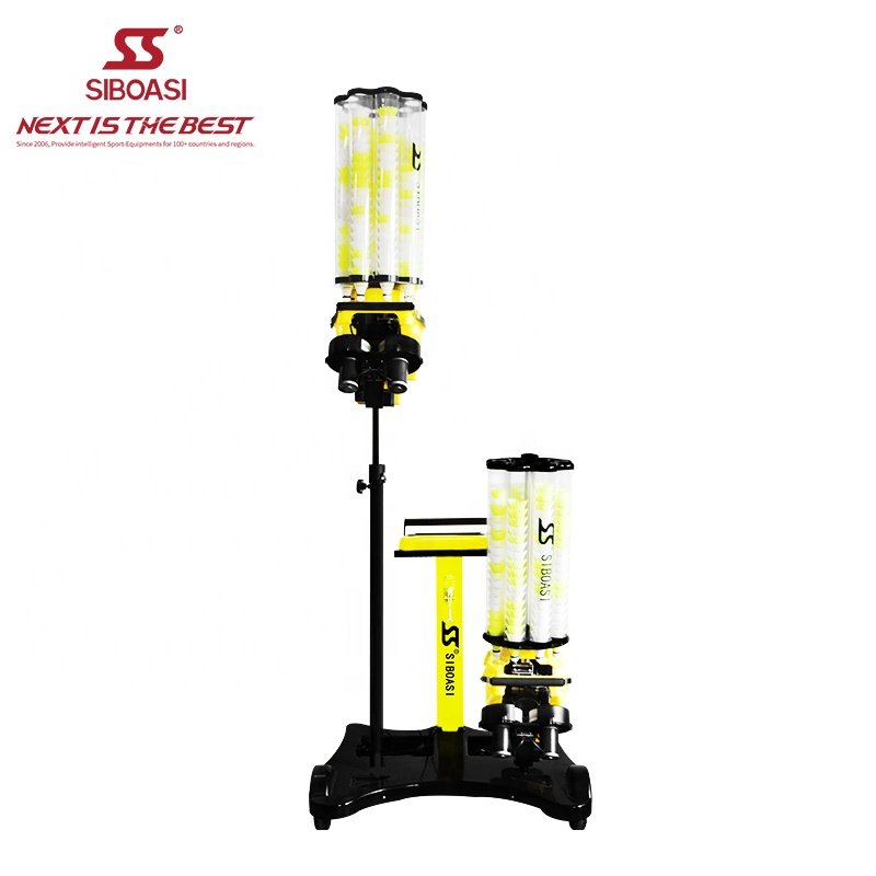 SIBOASI intelligent badminton machine Model 8025 badminton shooting machine with 2 single machines