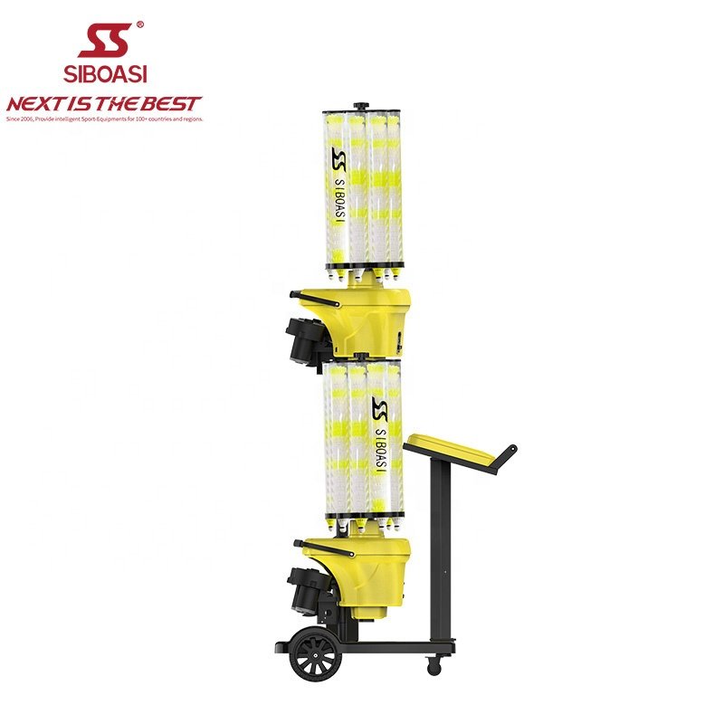 SIBOASI intelligent badminton machine Model 8025 badminton shooting machine with 2 single machines