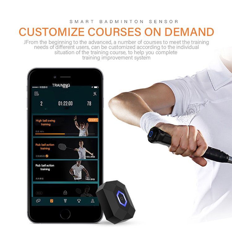 Badminton Sensor Racket Tracker Motion Detector