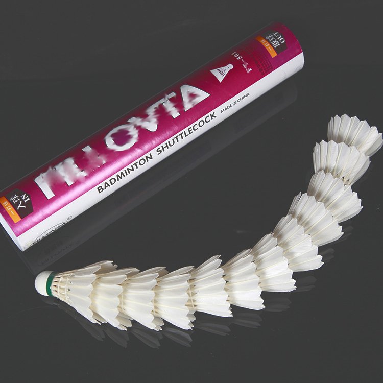 High quality Two-layer Cork Head Goose Feather Badminton Shuttlecocks
