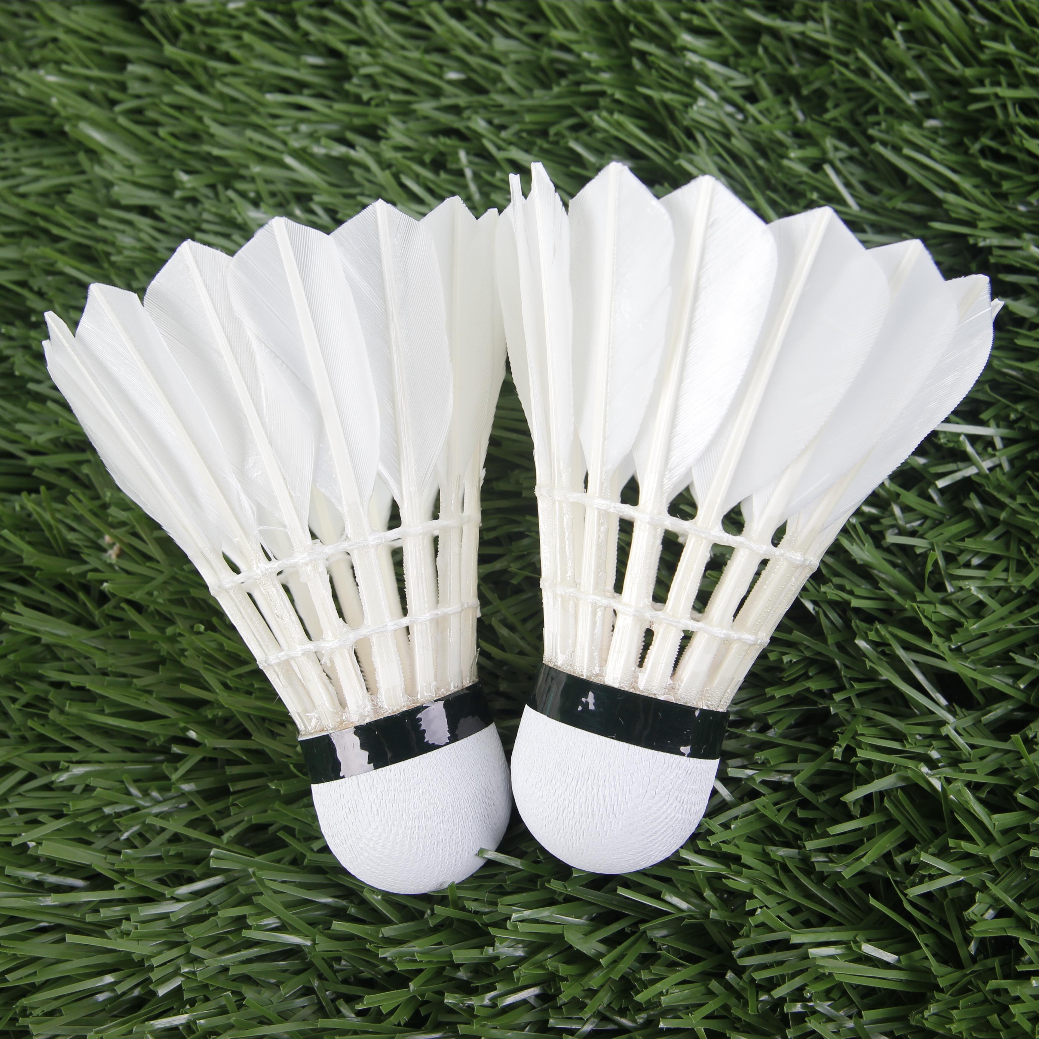 nature cork sport balls badminton wrist ball goose feather