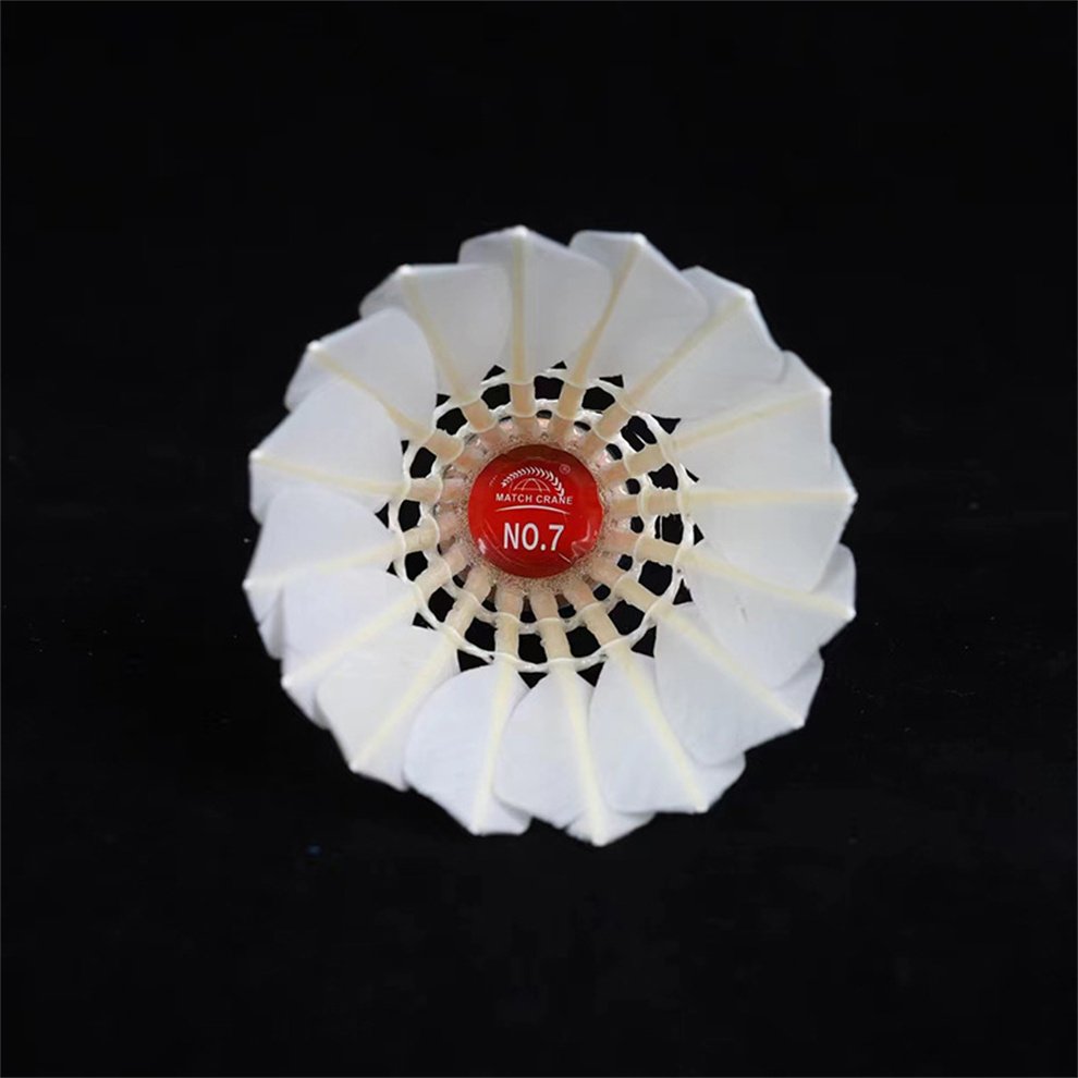 Goose Feather Badminton Shuttlecocks Pack of 12 Stable and Sturdy High Speed Badminton Shuttles Training Shuttlecock
