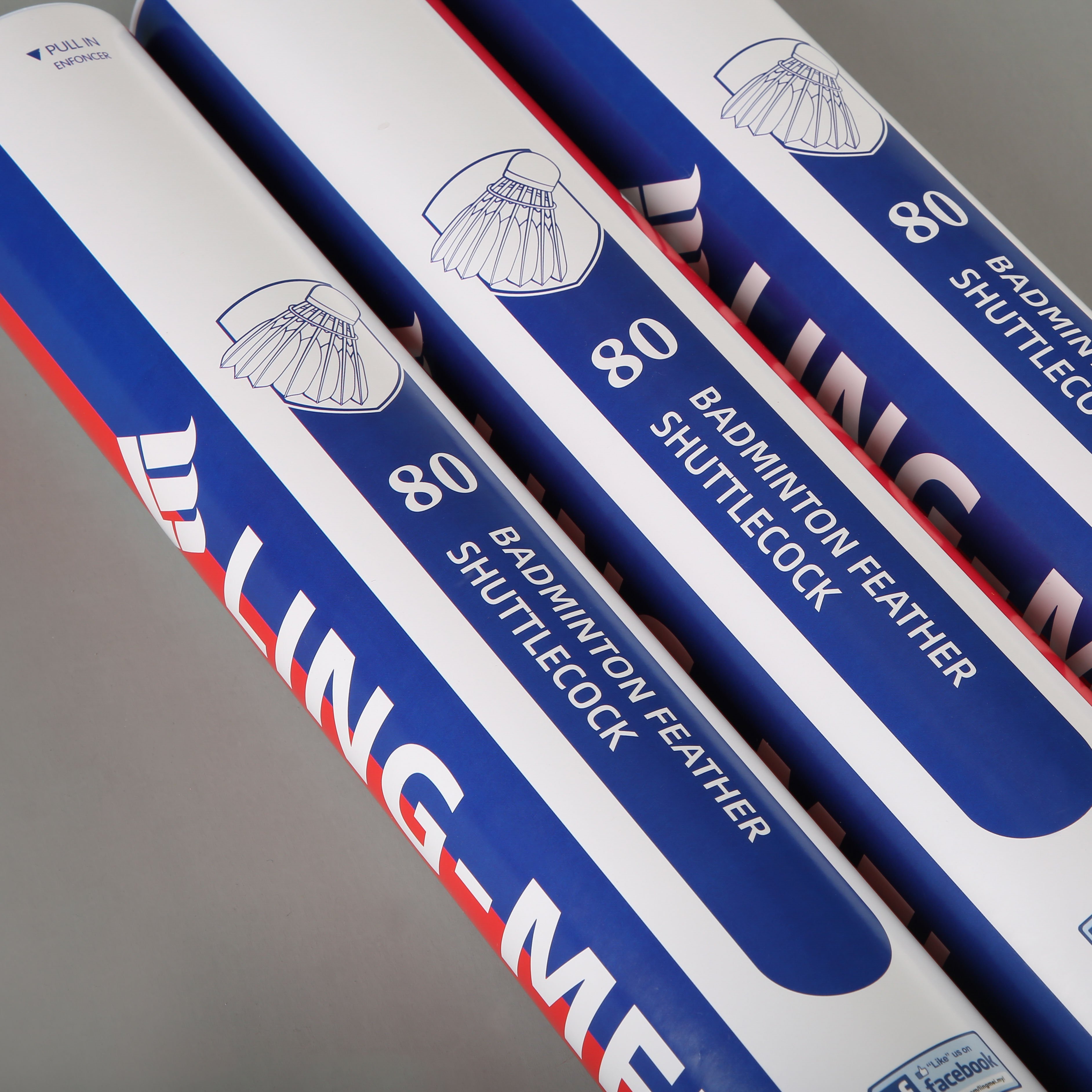 Lingmei 80 Class A Goose Feathers Sandwich Cork Badminton Shuttlecock Launcher