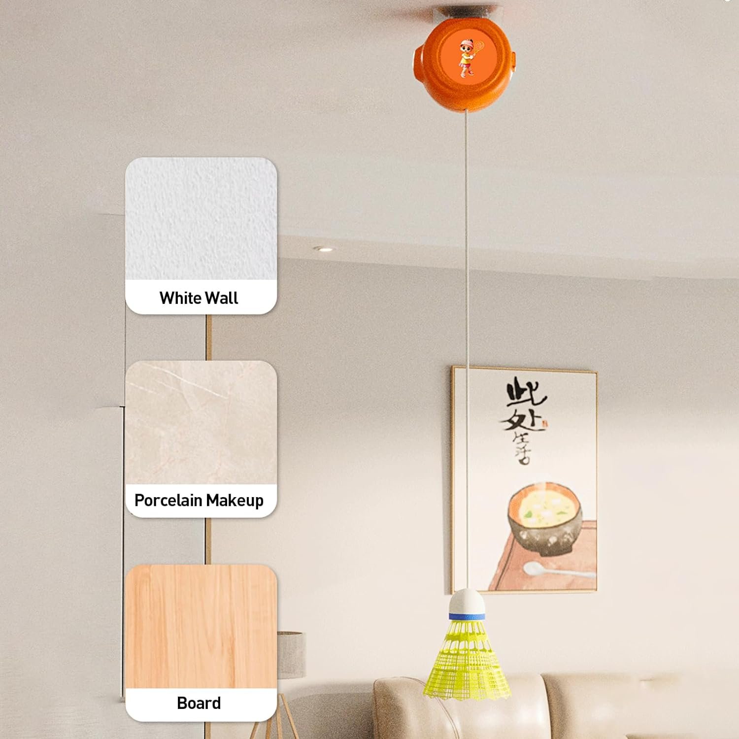 Wholesale Self Practice Trainer Aid Badminton Includes Badminton Racket and Stand