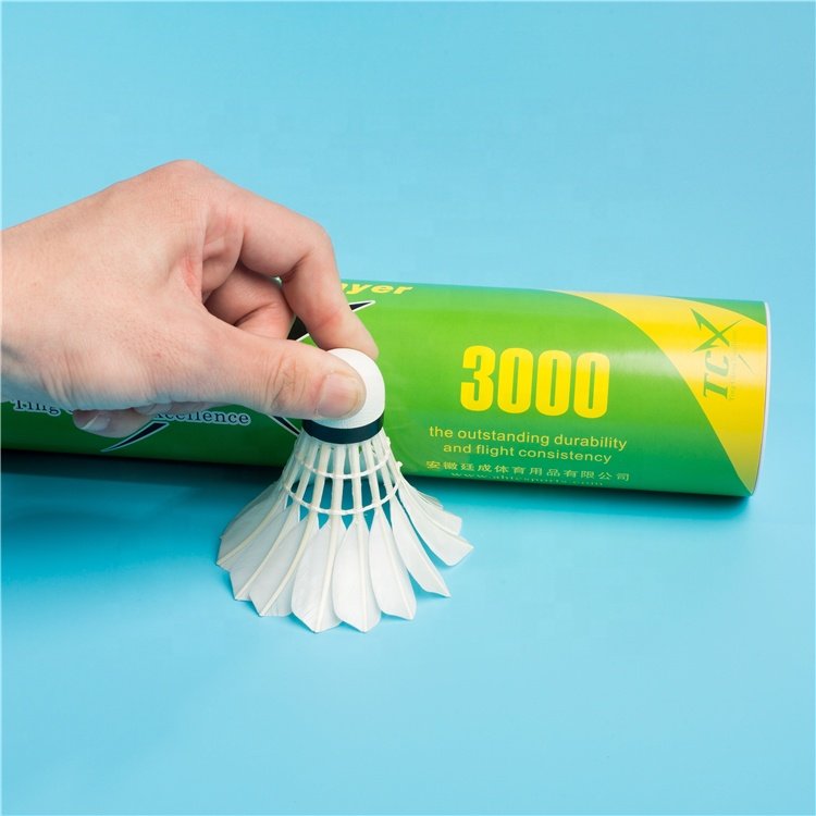 TCX3000 Professional Customized Training Badminton Shuttlecock Durable Water Duck Feather Shuttlecock
