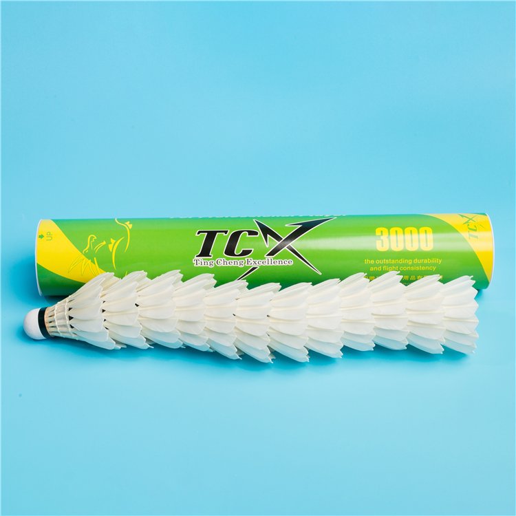 TCX3000 Professional Customized Training Badminton Shuttlecock Durable Water Duck Feather Shuttlecock