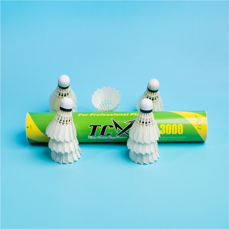 TCX3000 Professional Customized Training Badminton Shuttlecock Durable Water Duck Feather Shuttlecock