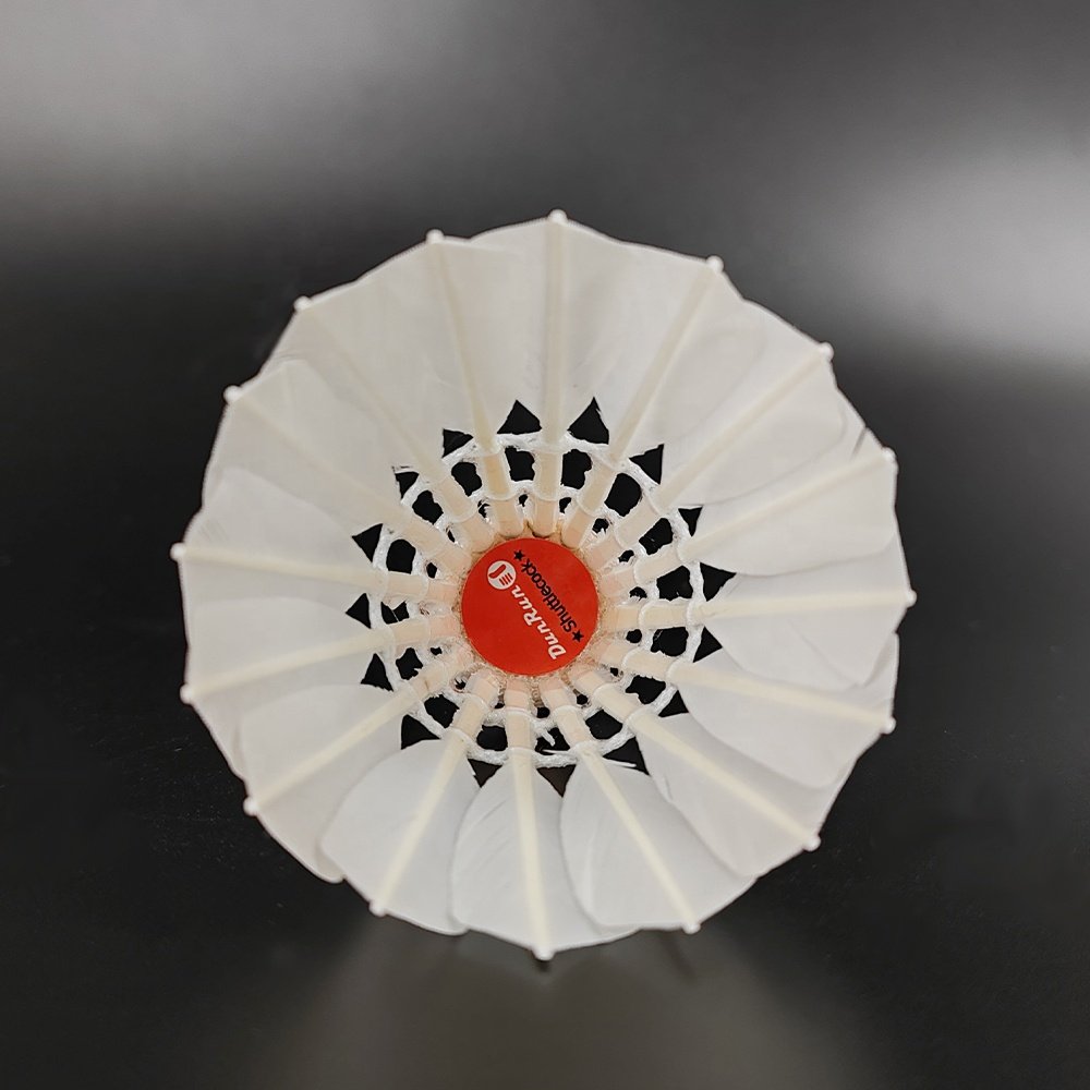 Wholesale High Quality Badmintonball Shuttlecock Goose Feather Training Shuttlecock Goose Straighten Badminton Shuttle