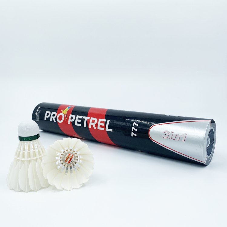 Pro Petrel 777 3-in-1 Duck Feather Shuttlecock Professional Training Badminton Equipment