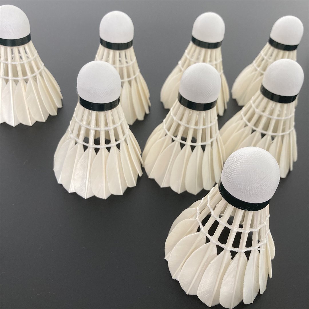 Badminton Shuttlecocks oem Soft White Goose Feather Shuttlecocks for hot sale