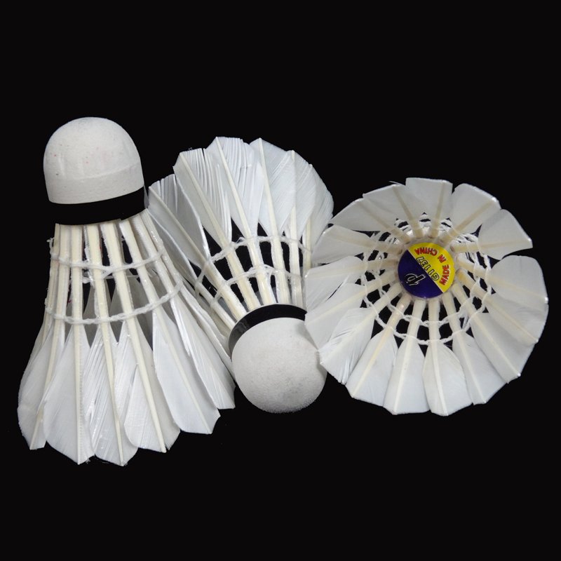 Most durable natural feather badminton shuttlecock Duck Feather Badminton Shuttlecock 12PK Indoor for international tournament