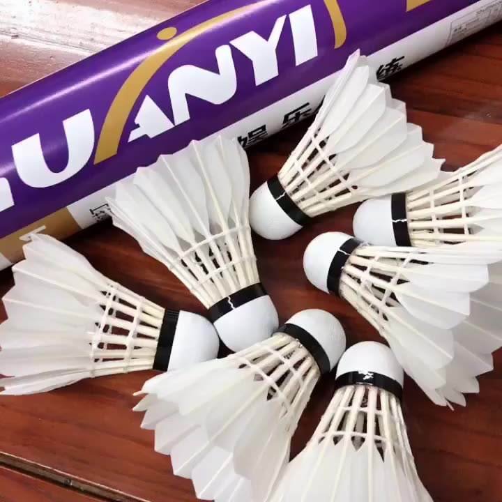 Professional Badminton For International Tournament Goose Feather Badminton Shuttlecock