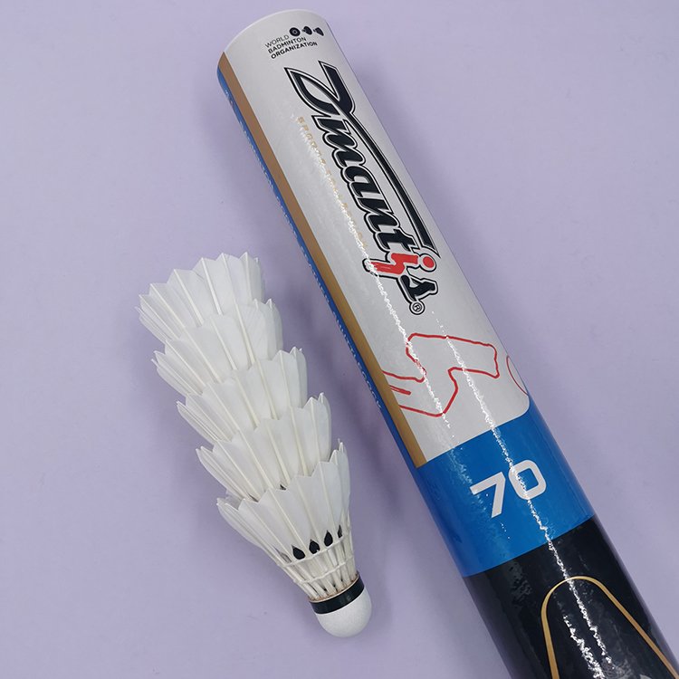 Professional BWF Approved Badminton Shuttlecock High Quality Duranble Goose Feather Speed 74-79 Suitable