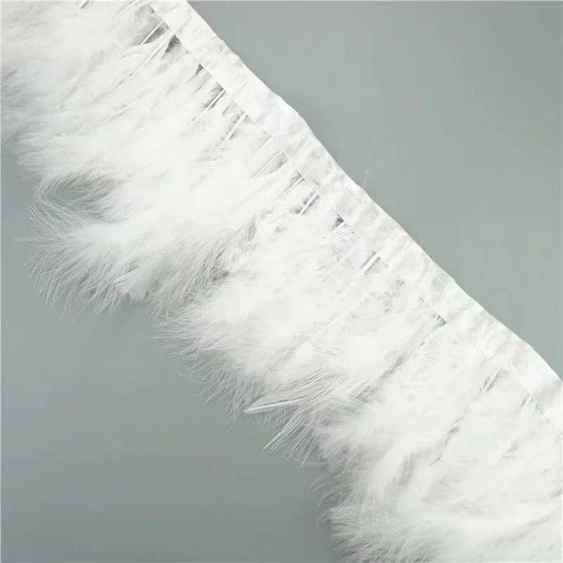 1Meters Turkey Feather Trims For Sewing In Dresses Fringe Clothes Wedding Decoration Needlework Craft Carnival Accessories Plume