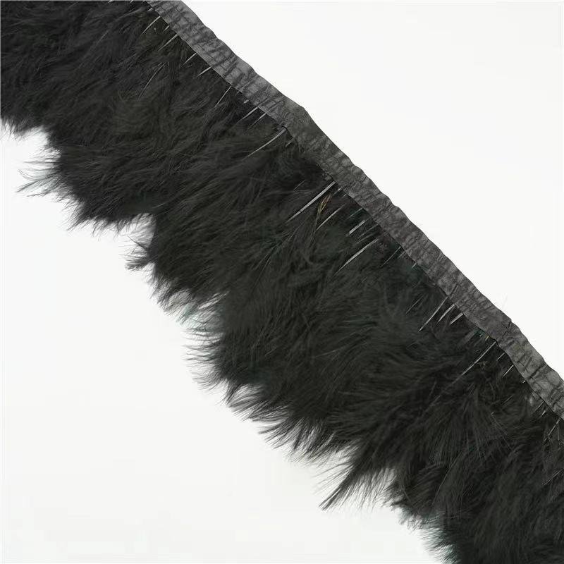 1Meters Turkey Feather Trims For Sewing In Dresses Fringe Clothes Wedding Decoration Needlework Craft Carnival Accessories Plume