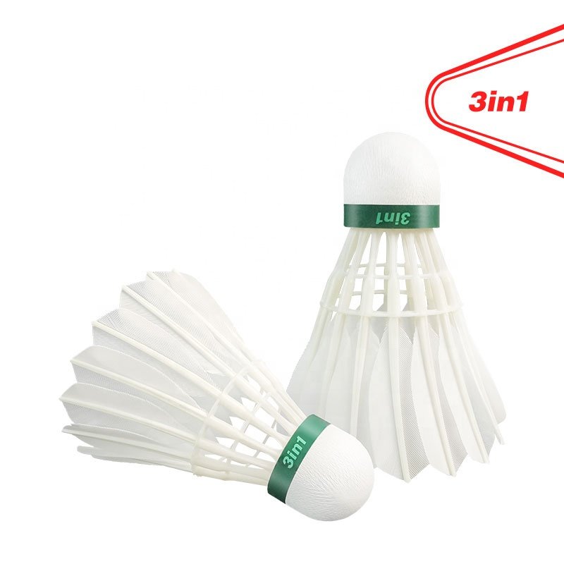 3in1 Badminton Shuttlecock with High Quality Raw Material Badminton Shuttlecock Natural Goose Feather