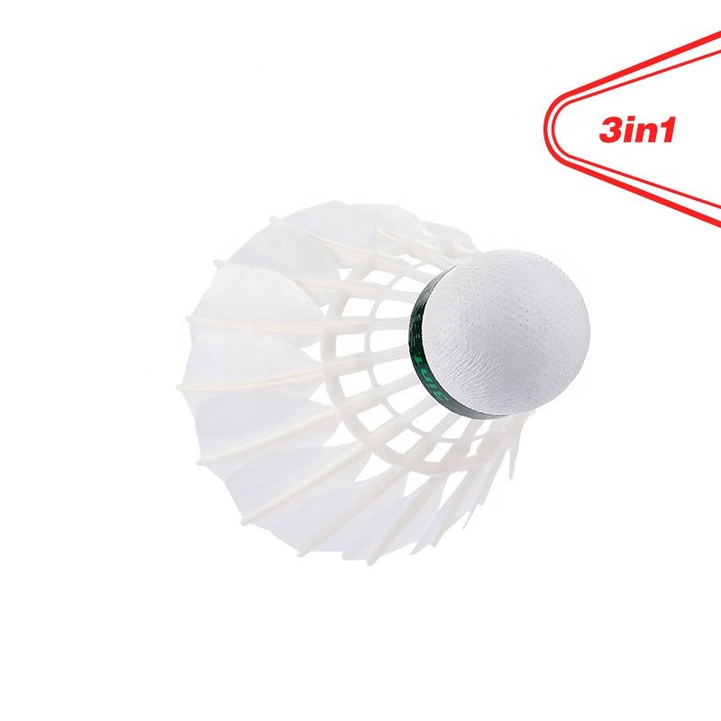 3in1 Badminton Shuttlecock with High Quality Raw Material Badminton Shuttlecock Natural Goose Feather