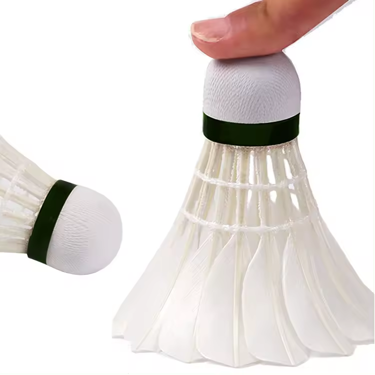 Shuttlecocks Durable Thick Natural Cork Badminton Shuttlecock Goose Feather For Advanced Club Players