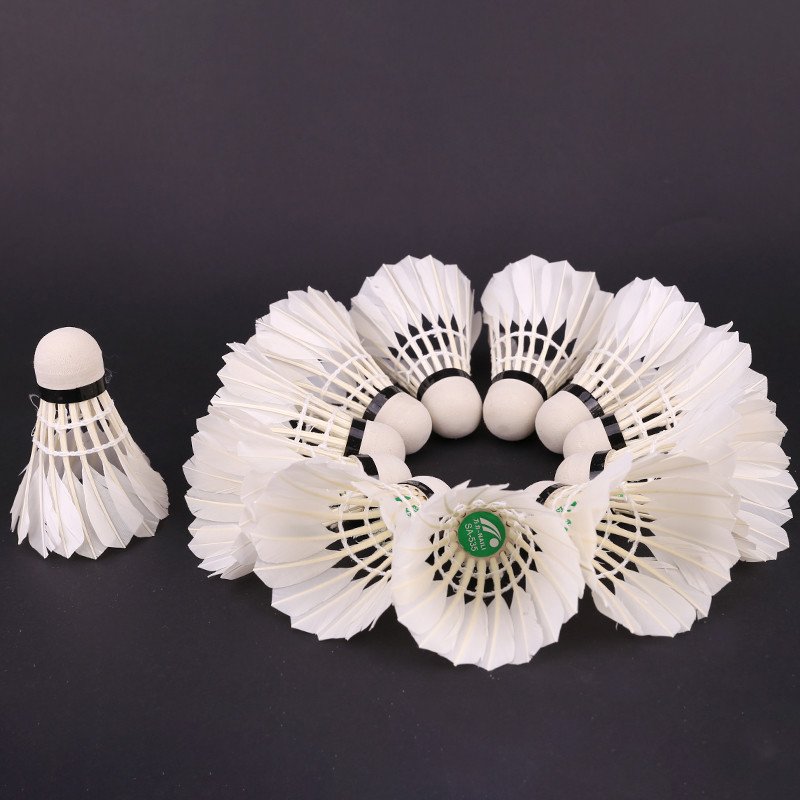 Factory wholesale cheap high quality indoor and outdoor goose feather badminton ball badminton training match ball
