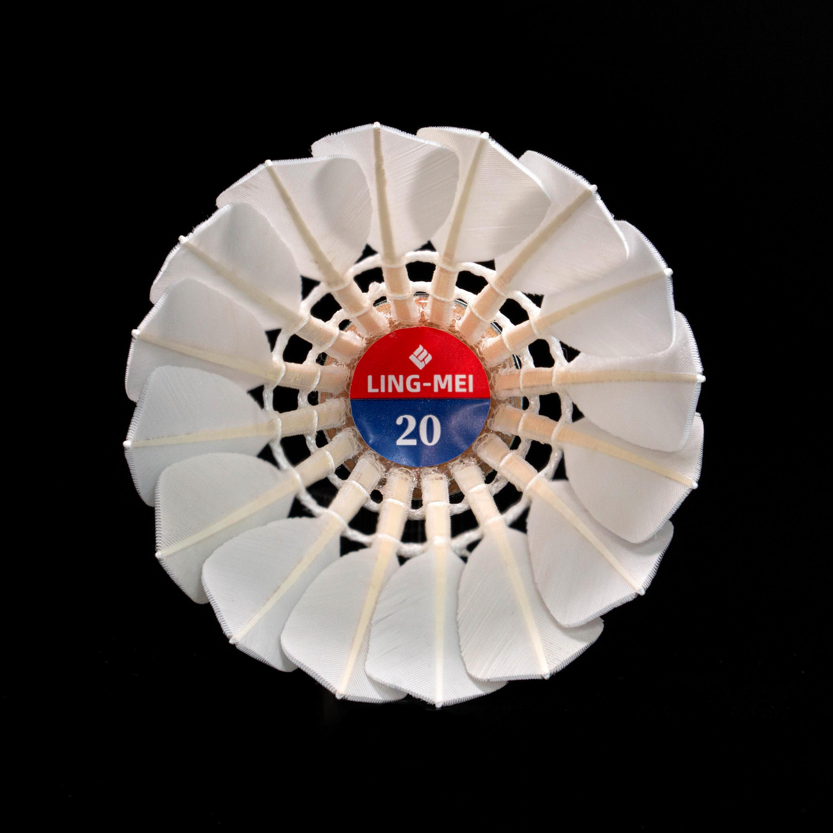 Lingmei 20 Goose Feather Badminton Shuttlecock