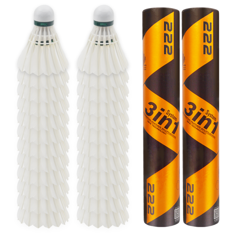 Kok bulu tangkis durable stable china goose feather wholesale badminton shuttlecock Factory Direct Sale