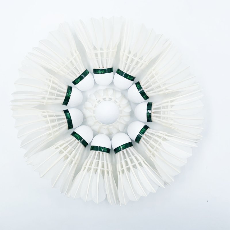 Kok bulu tangkis durable stable china goose feather wholesale badminton shuttlecock Factory Direct Sale