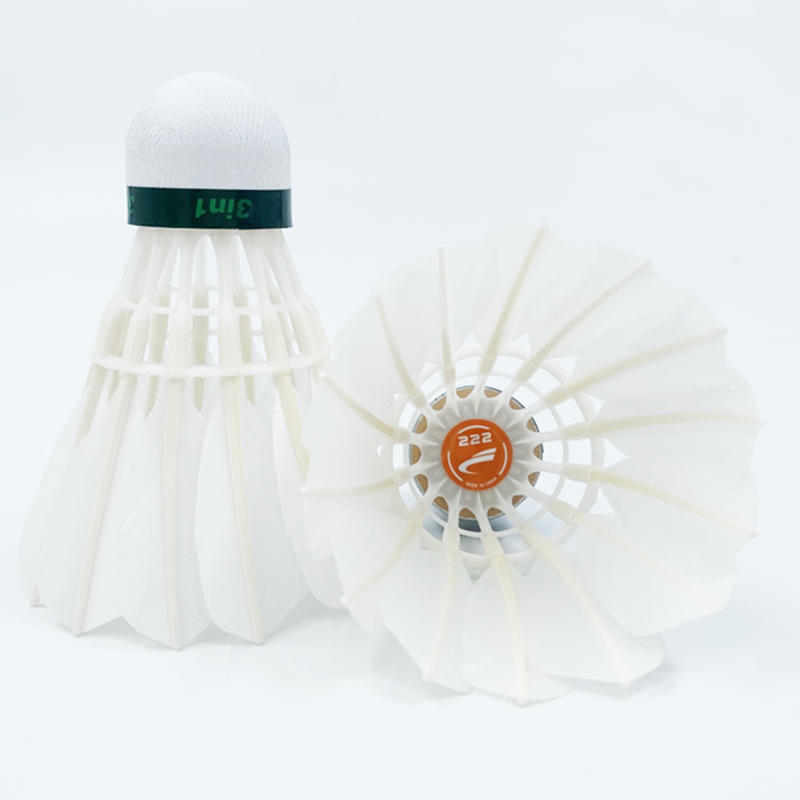 Kok bulu tangkis durable stable china goose feather wholesale badminton shuttlecock Factory Direct Sale