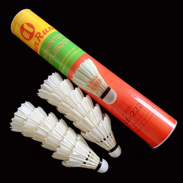 High Quality Shuttlecock Badminton Feather Durable Training Shuttlecock Badminton Ball Badminton Shuttle Cock Custom Logo