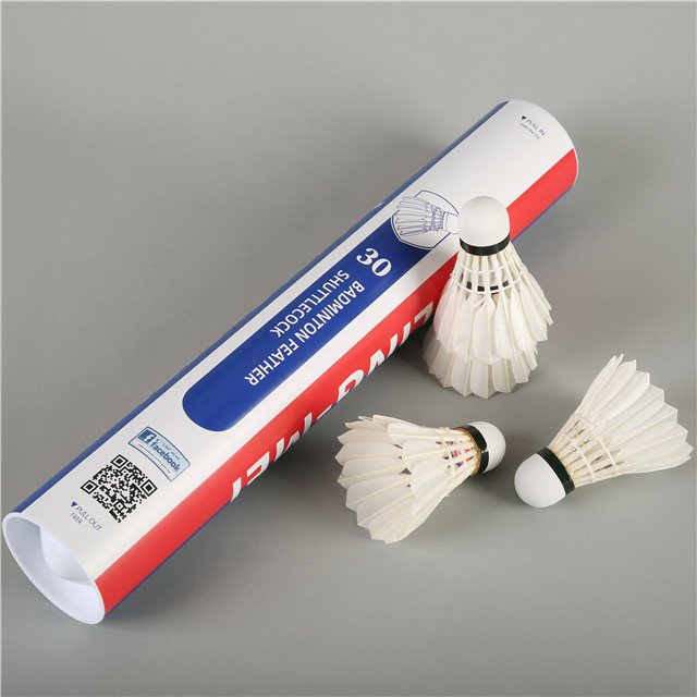 Lingmei 12pcs duck feather training game ball badminton shuttles