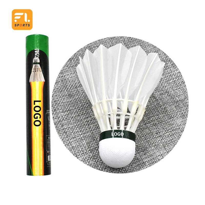 Popular Factory 12PCS/Set Badminton In-stock 3in1 Goose Duck Feather Shuttlecock