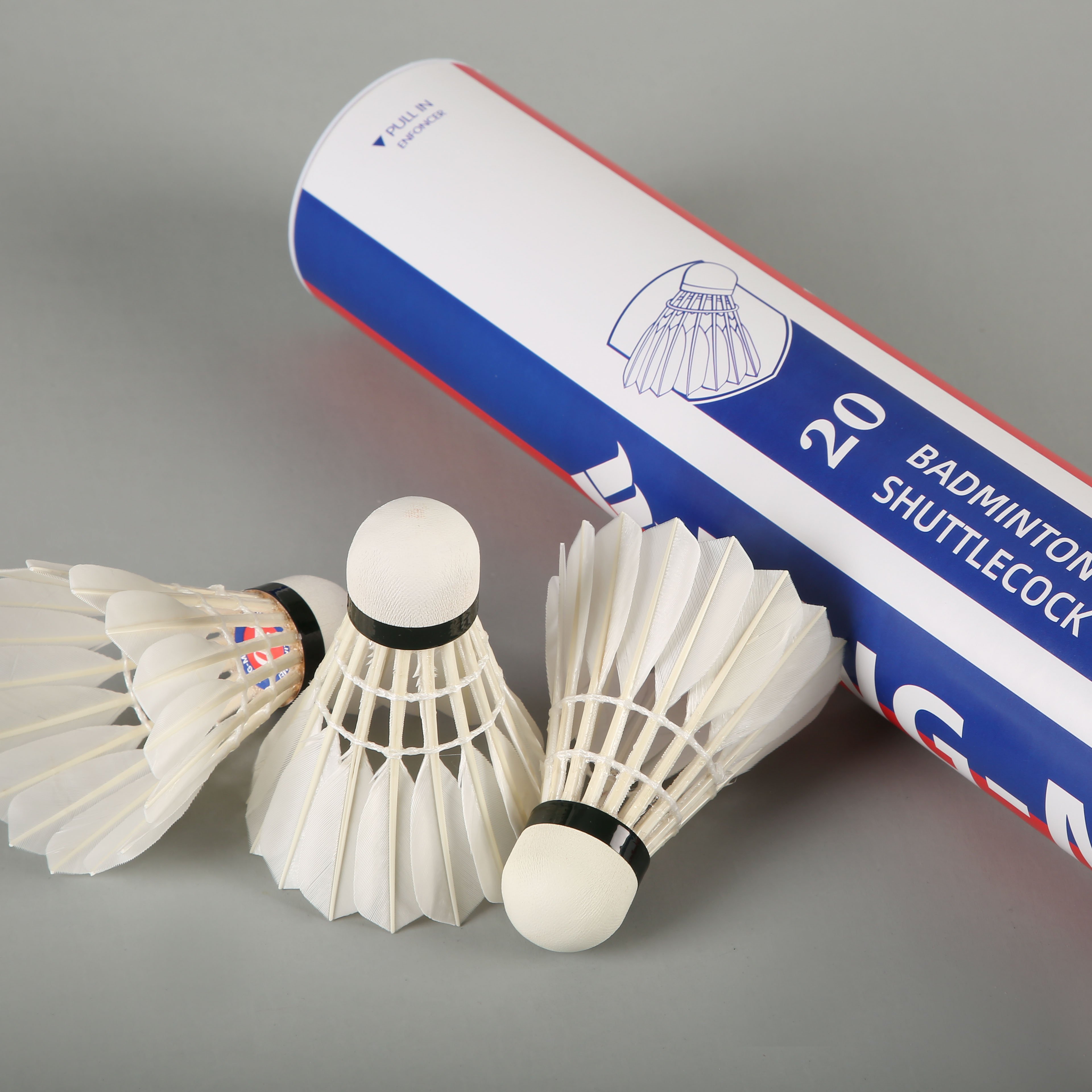 China Wholesale BWF ling mei badminton shuttlecock goose feathers speed shuttlecock