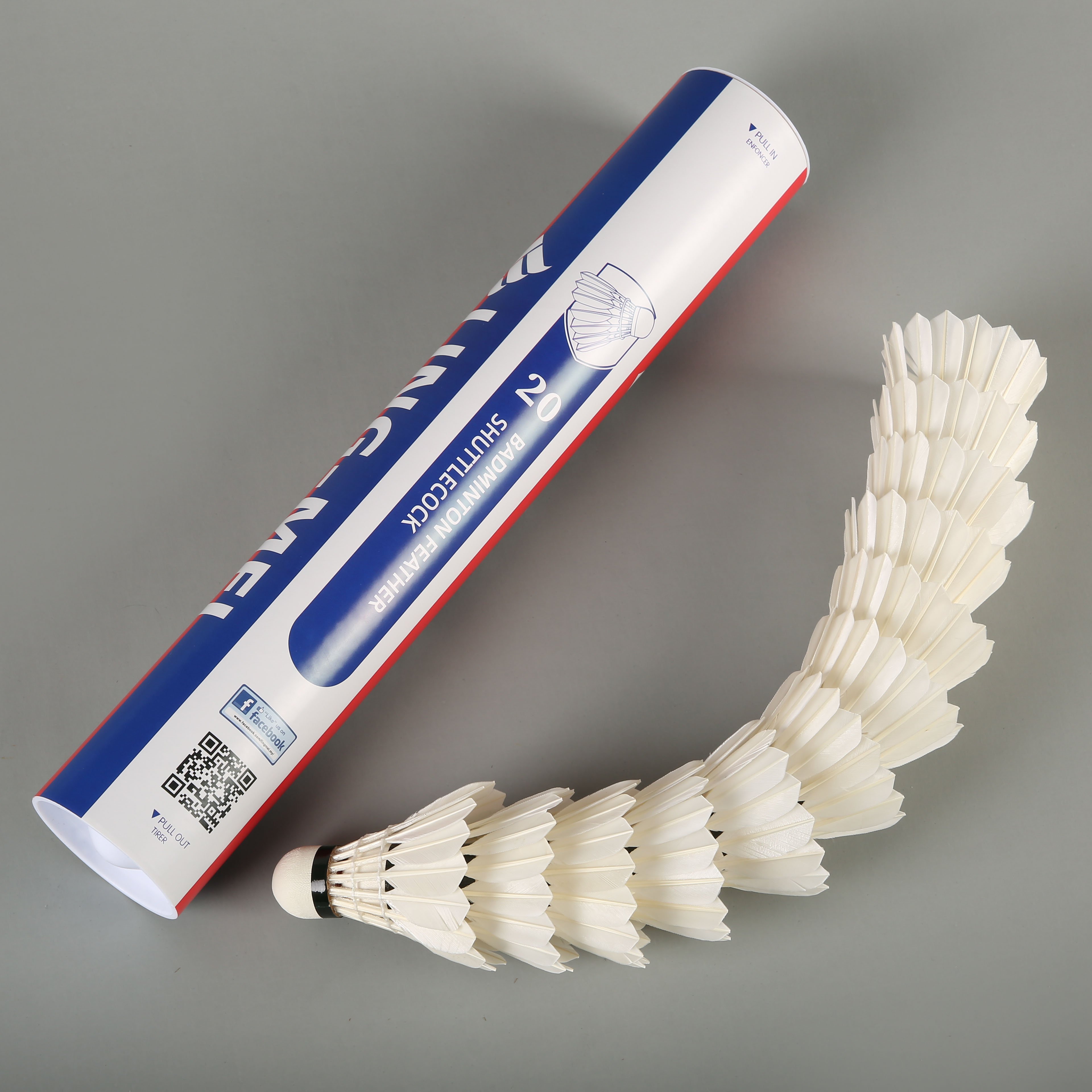 China Wholesale BWF ling mei badminton shuttlecock goose feathers speed shuttlecock