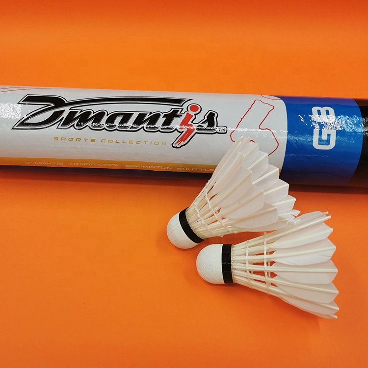 High Quality Goose Straighten Feather Tape Badminton Shuttlecock Durable and Stable For Training or Entertainment