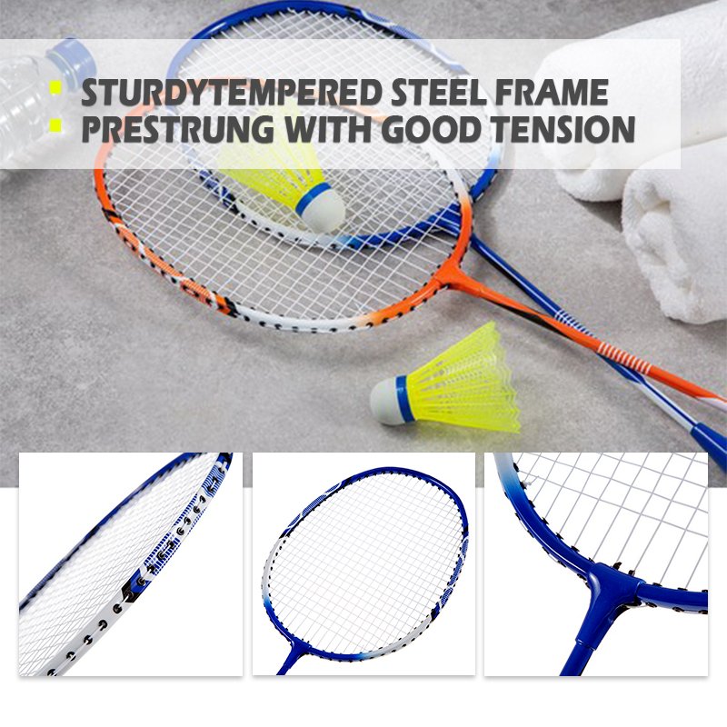 Best Custom Made Portable Ultra LightWeight Good Grip Professional Badminton Racket Set With Shuttlecock