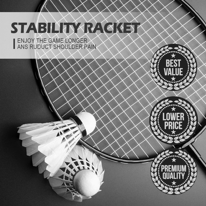 Best Custom Made Portable Ultra LightWeight Good Grip Professional Badminton Racket Set With Shuttlecock