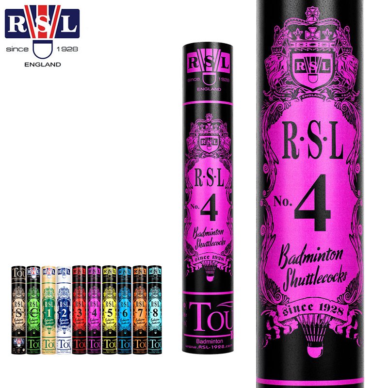 RSL No.4 Class B Cigu Duck Feather All-round Badminton Shuttlecock with Fiber Board + Shattered Cork Head