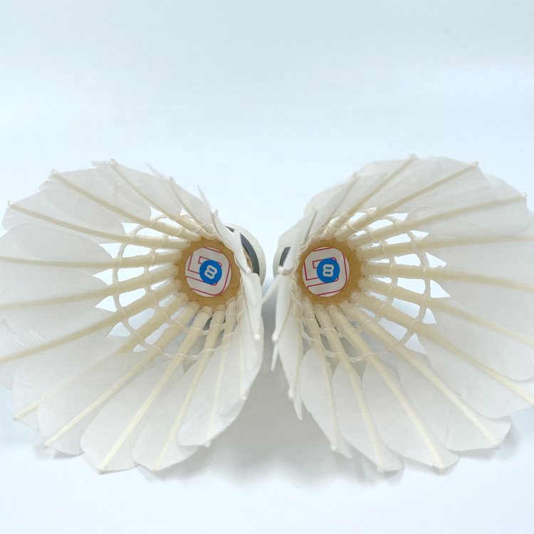 High Quality Professional Goose Straight Feather Tape Badminton Durable and Stable Shuttlecock For Training or Entertainment