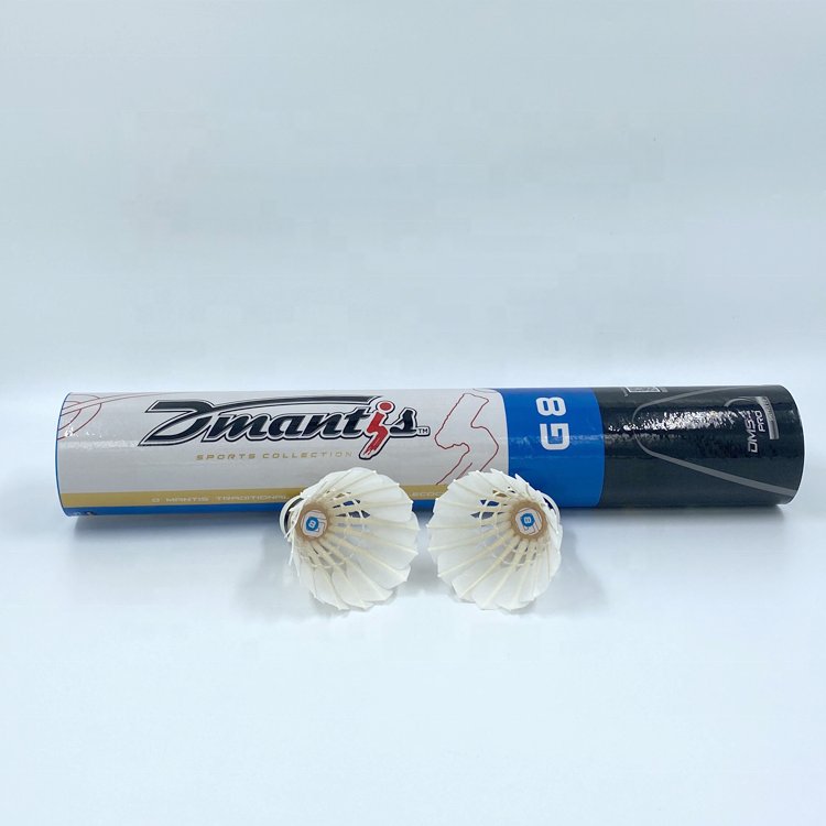 High Quality Professional Goose Straight Feather Tape Badminton Durable and Stable Shuttlecock For Training or Entertainment