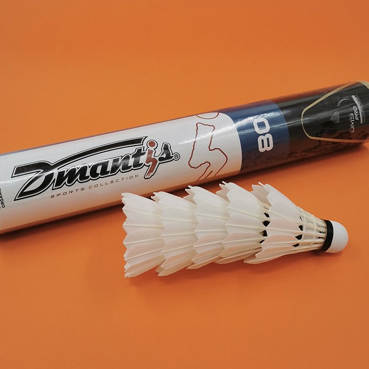 Dmantis D80 Premium Goose Feather Competition Traditional Shuttlecock Great Stability Durable Sports For Player Grade