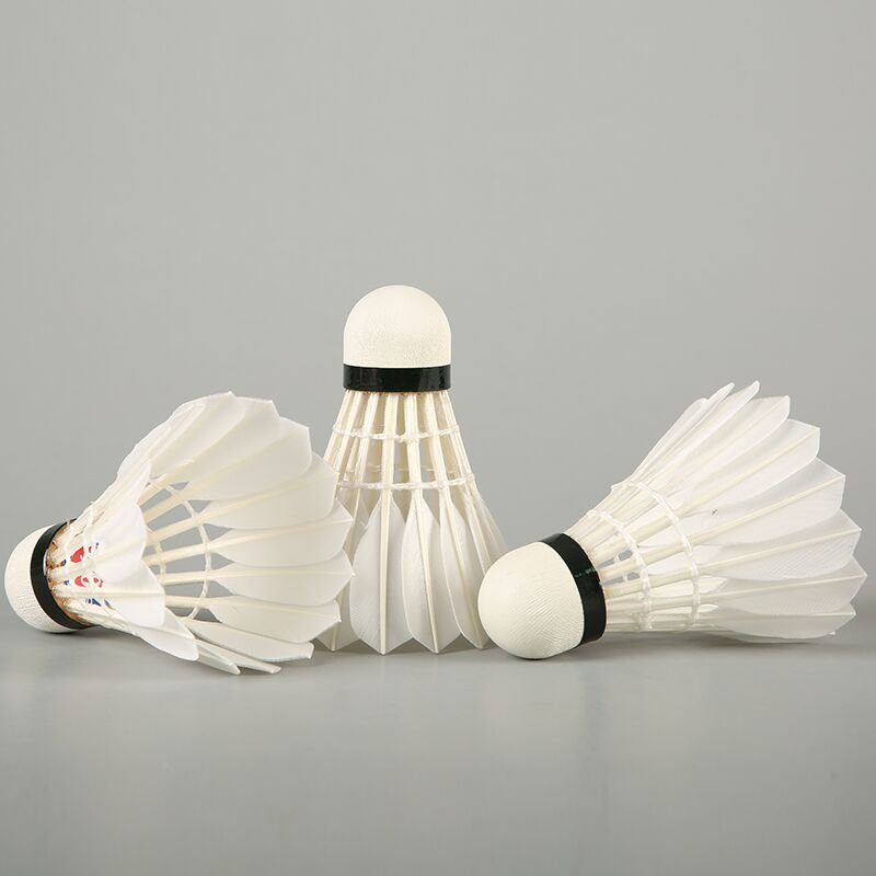 Wholesale brand quality goose feather badminton shuttlecock for international tournament