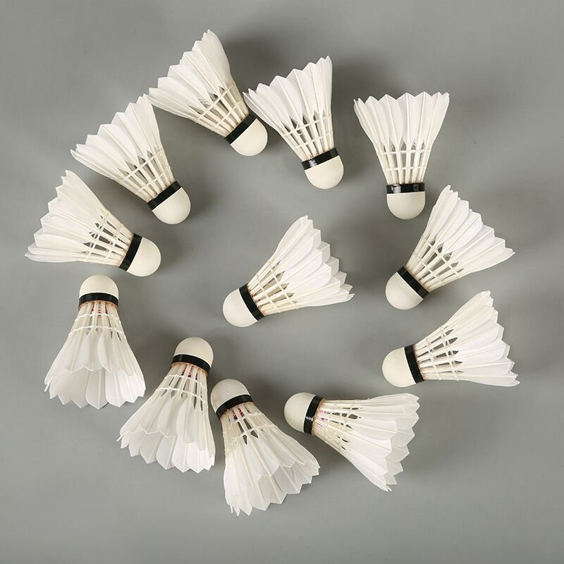 Wholesale brand quality goose feather badminton shuttlecock for international tournament