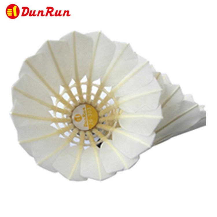 Wholesale Factory Supply Natural Cork Head Original Retail Goose Feather Badminton Shuttlecocks