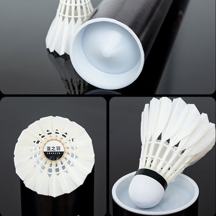 Flight Stability High Speed Duck Feather Badminton Shuttlecock for Competition Tournament Training