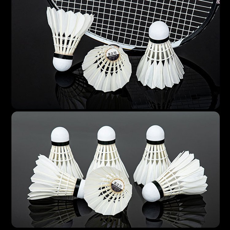Flight Stability High Speed Duck Feather Badminton Shuttlecock for Competition Tournament Training