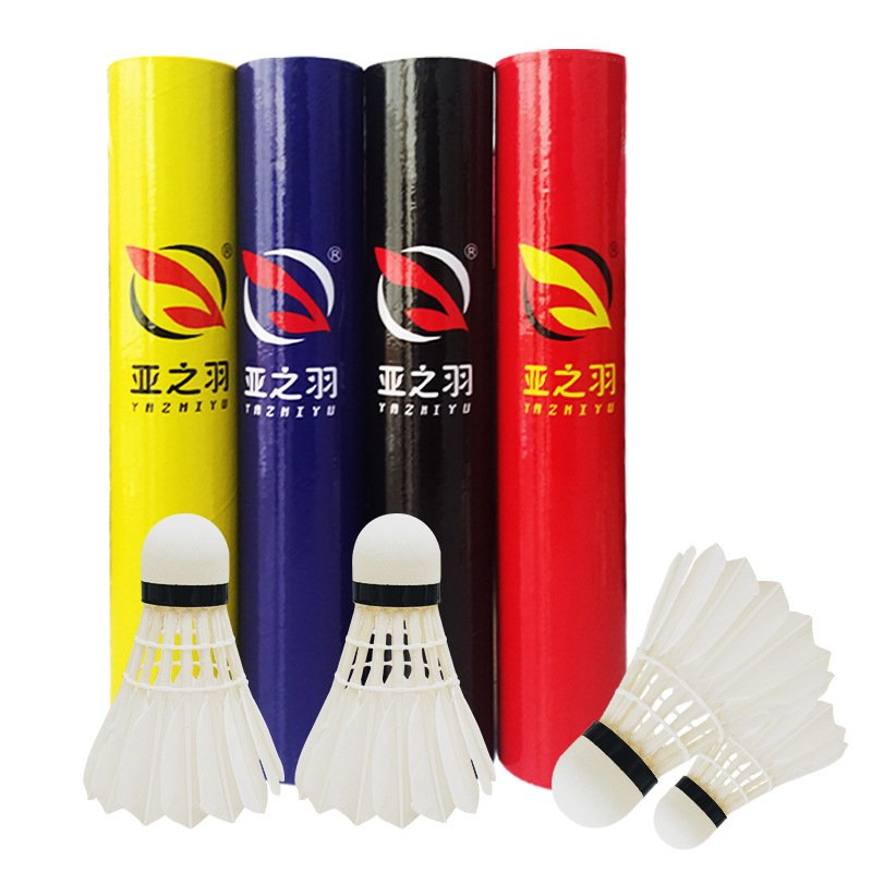 Flight Stability High Speed Duck Feather Badminton Shuttlecock for Competition Tournament Training