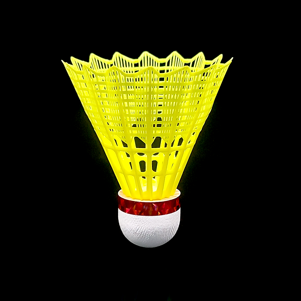 12 Pieces Nylon Badminton Shuttles Speed Training Balls Shuttlecock White and Yellow Stable and Sturdy for Outdoor Indoor
