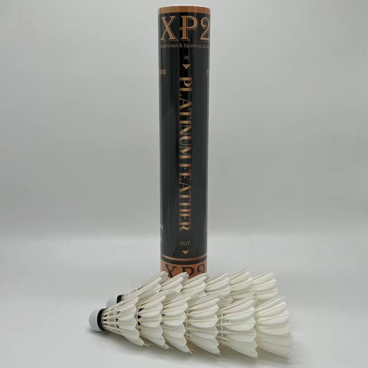 XP2 PLATINUM Shuttlecock XP2 Brand Goose Feather Badminton Shuttlecock For Professional Badminton Training