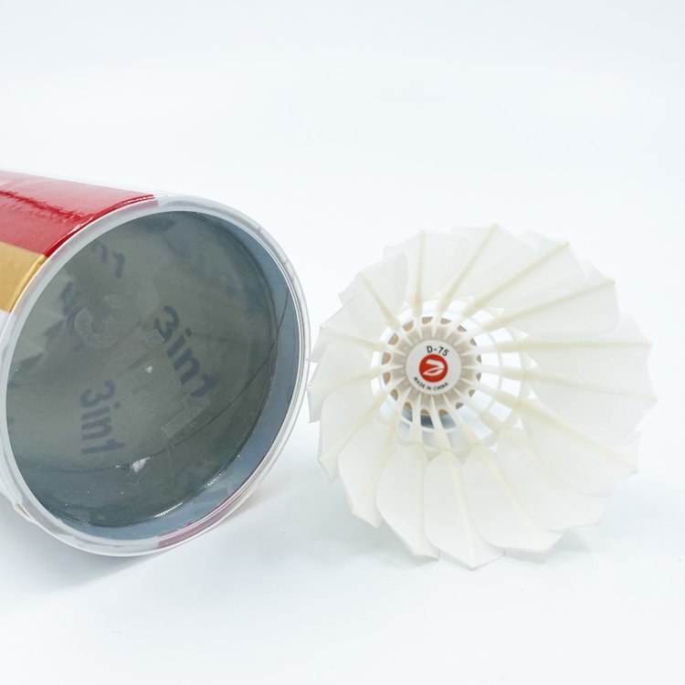 D75 Duck Feather Top High Quality 1st class Competition Feather Badminton Shuttlecock Hybrid Shuttle